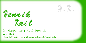 henrik kail business card